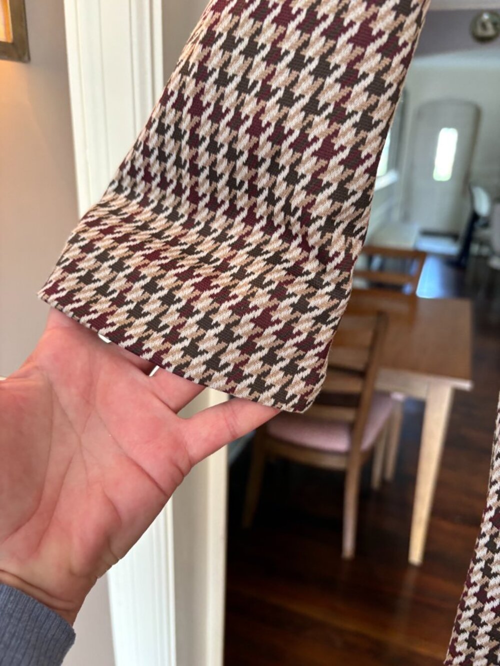 NWT Avec Les Filles Oversized Longline Houndstooth Plaid Blazer. Size XL - Picture 6 of 14